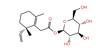 (6R)-b-D-Glucopyranosyl 2-(2,6-dimethyl-6-vinyl-cyclohexenyl)-acetate